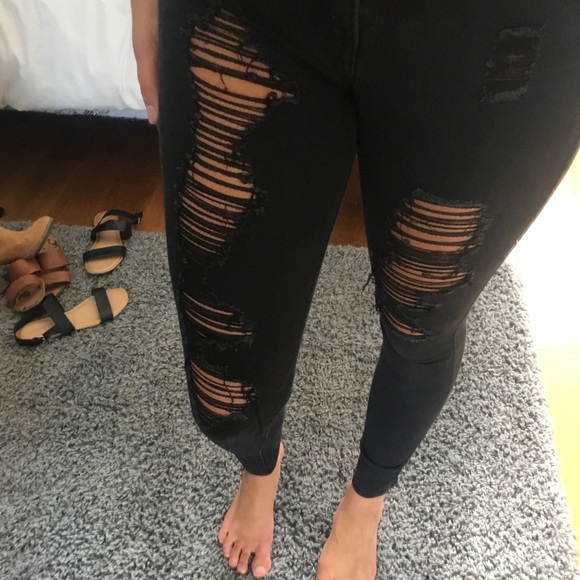 black ripped jeans - Picture 2 of 2
